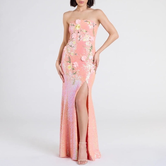 strapless open back dress Devon Windsor: Odessa Robe (RE26327R-ESPRS) – Swimwear World main image 1